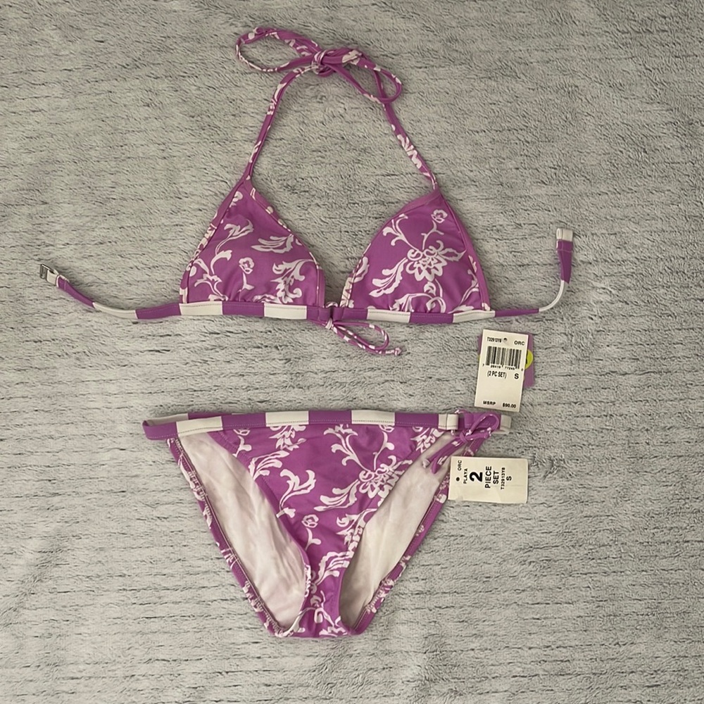 Purple two piece bikini
